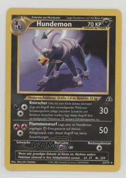 Houndoom German Pokemon Neo Discovery #23 2001 - Image 1
