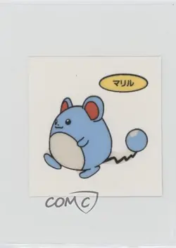 Marill (Set 14) Japanese Daiichi Pokemon Bread Deco Chara Stickers 1998 - Image 1