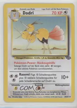 Dodrio German Pokemon Jungle #34 1999 - Image 1