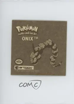 Onix Artbox Pokemon Stickers Series 1 Gold #G10 1999 - Image 2