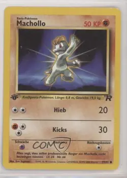 Machop German 1st Ed. Pokemon Team Rocket #59 2000 - Image 1