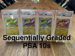 PSA 10 Pikachu Batik Sequential Set 101, 154, 155, 190 Indonesia Pokemon Card - Image 1