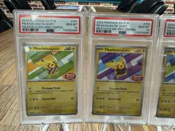PSA 10 Pikachu Batik Sequential Set 101, 154, 155, 190 Indonesia Pokemon Card - Image 2