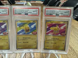 PSA 10 Pikachu Batik Sequential Set 101, 154, 155, 190 Indonesia Pokemon Card - Image 3