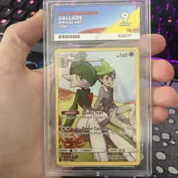 Pokemon Gallade TCG Cosmic Eclipse Holo Card 244/236 Ace 9 Secret Rare - Image 1