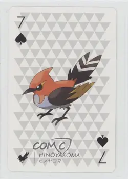 Fletchinder (7 of Spades) Pokemon Yveltal Playing Card #7S - Image 1