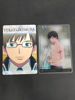 Blue Exorcist Okumura Yukio Acrylic Card 39 silver Foil Stamp Autographed eb111 - Image 1