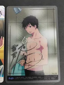 Blue Exorcist Okumura Yukio Acrylic Card 39 silver Foil Stamp Autographed eb111 - Image 2