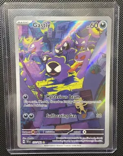 Pokemon TCG Temporal Forces Ghastly Card 177/162 Illustration Rare - Image 1