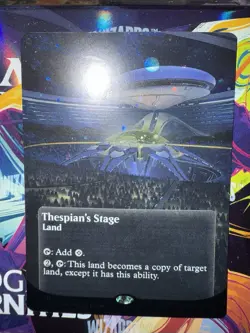 Thespian's Stage (0179) (Borderless) (Galaxy FOIL) Edge of Eternities Magic MTG - Image 1