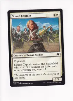 2020 MAGIC THE GATHERING MTG COMMANDER LEGENDS SQUAD CAPTAIN (#1) (X) - Image 1