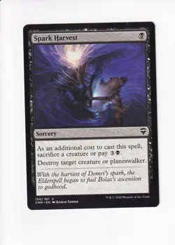 2020 MAGIC THE GATHERING MTG COMMANDER LEGENDS SPARK HARVEST (#2) (X) - Image 1