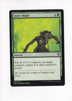 2020 MAGIC THE GATHERING MTG COMMANDER LEGENDS SOUL'S MIGHT (#2) (X) - Image 1