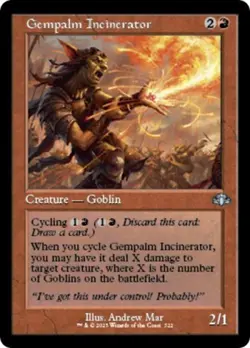 Gempalm Incinerator (Retro Frame) - Near Mint MTG Dominaria Remastered - Image 1
