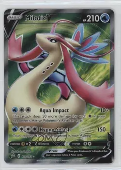 Milotic V Ultra Rare Pokemon Sword & Shield Rebel Clash #179 - Image 1