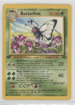 Butterfree 1st Ed. Pokemon Jungle #33 1999 - Image 1