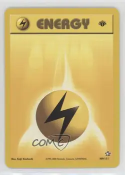 Lightning Energy 1st Ed. Pokemon Neo Genesis #109 2000 - Image 1