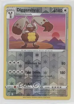 Diggersby Reverse Foil Pokemon Sword & Shield Fusion Strike #215 - Image 1