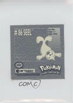 Seel Artbox Pokemon Stickers Series 1 #86 1999 - Image 2