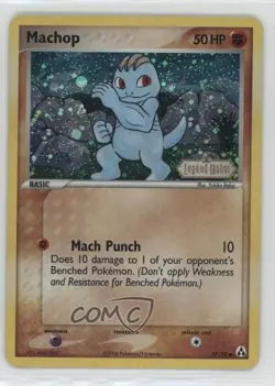 Machop Reverse Foil Pokemon EX Legend Maker #57 2006 - Image 1