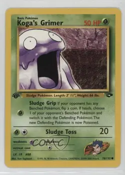 Koga's Grimer 1st Ed. Pokemon Gym Challenge #78 2000 - Image 1