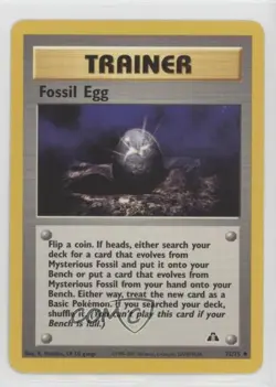 Fossil Egg Pokemon Neo Discovery #72 2001 - Image 1