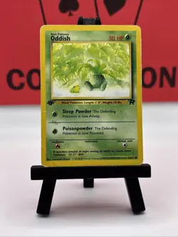 Oddish 63/82 Team Rocket WOTC 1st Edition Pokemon TCG Regular Common 1999 LP - Image 2
