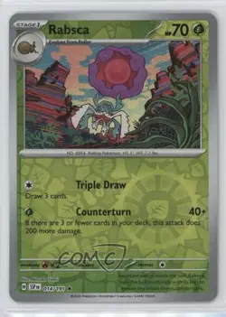 Rabsca Reverse Foil Pokemon SV08: Surging Sparks #014 - Image 1