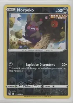 Morpeko Reverse Foil Pokemon Sword & Shield Fusion Strike #179 - Image 1