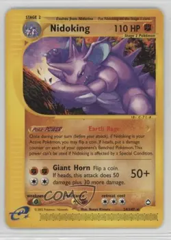Nidoking Pokemon e-Card Series Aquapolis #24 2002 - Image 1