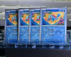 Squirtle Reverse Holo 007/165 x4 4x Pokemon Card Scarlet & Violet 151 Playset - Image 1
