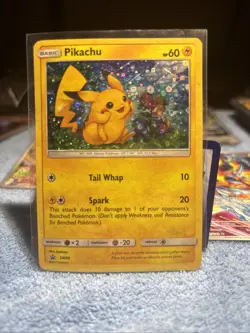 Pokemon Pikachu TCG SM86 Cosmo Holo Black Star General Mills Promo Card NM - Image 1