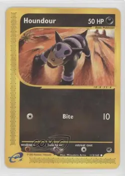 Houndour Pokemon e-Card Series Expedition #113 2002 - Image 1