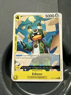 4- One Piece Card Game Cards Kalifa-Edison-Fuza-Edward Weevil - Image 3
