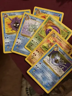 Pokemon TCG Fossil card lot of 6 cards. Vintage Pokemon 32 35 37 38 42 46 /62 - Image 1