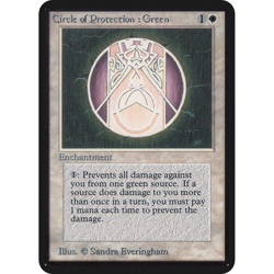 MTG \ >>>Circle of Protection: Green<<< // Alpha - 341 Trading - Magic - Image 1