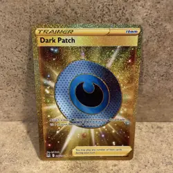 Dark Patch 216/196 - Lost Origin - Gold Secret Rare - Pokemon TCG 2022 - NM - Image 2