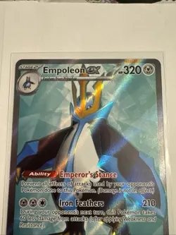 Empoleon ex 114/94 Ultra Rare Full Art 2025 Pokemon Card Phantasmal Flames NM - Image 2