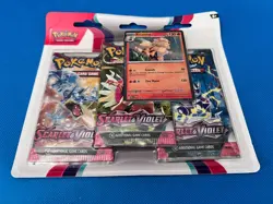 Pokemon - Scarlet and Violet Base Set - Triple Blister - Arcanine - New - Image 1