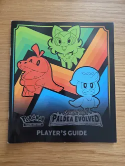 POKEMON TCG PALDEA EVOLVED ETB PLAYERS GUIDE BOOKLET - Image 1