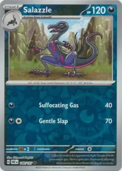 Salazzle 140/197 Reverse Holo | Obsidian Flames | Pokemon Card - Image 1