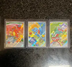 Kanto GEN 1 Starters Pokemon TCG First Partner Illustration Collection S1 NM - Image 1