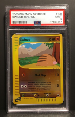 Swinub Reverse Holo | Skyridge | PSA 9 Mint | englisch | Quiekel | Pokemon - Image 1