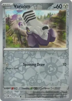 Varoom 154/197 Reverse Holo | Obsidian Flames | Pokemon Card - Image 1