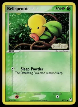 Pokemon Card - Bellsprout Legend Maker 49/92 Reverse Holo Stamped - Image 1