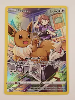 Pokemon TCG Eevee TG11/TG30 Ultra Rare Holo Trainer Gallery MP Condition - Image 1