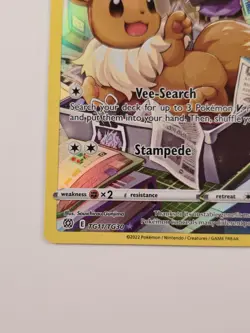 Pokemon TCG Eevee TG11/TG30 Ultra Rare Holo Trainer Gallery MP Condition - Image 5