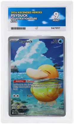 Pokemon TCG Ascended Heroes Psyduck Illustration Rare 226/217 Ace 9 Mint - Image 1