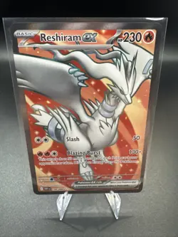 Reshiram ex 158/086 White Flare Ultra Rare Full Art Holo Pokemon TCG NM - Image 1