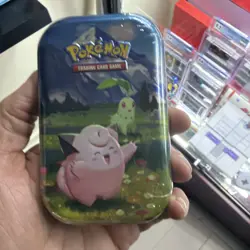 POKEMON TCG - ASCENDED HEROES MINI TIN 💎SEALED💎 Clefairy & Chikorita - Image 1
